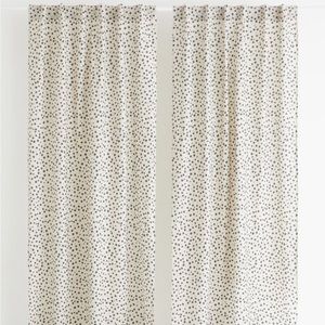 2-Pack Patterned Cotton Curtains
